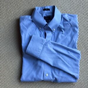 Men’s J Crew Small Slim Cut Blue Long Sleeve Dress Shirt